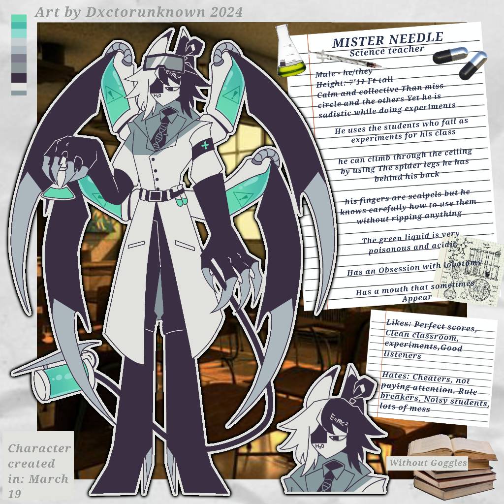 Fundamental paper education Oc: Mister Needle by DXCTORUNKNOWN on ...