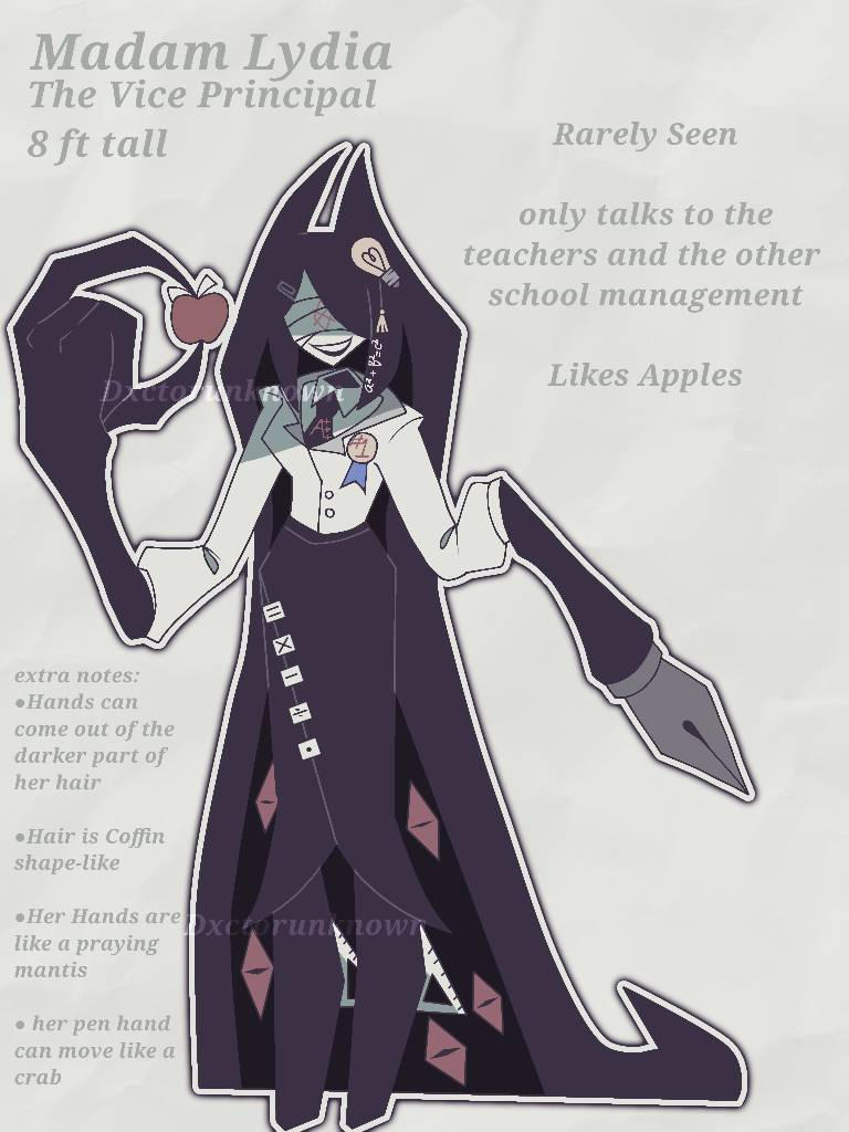 Fundamental paper education oc: Madam Lydia by DXCTORUNKNOWN on DeviantArt