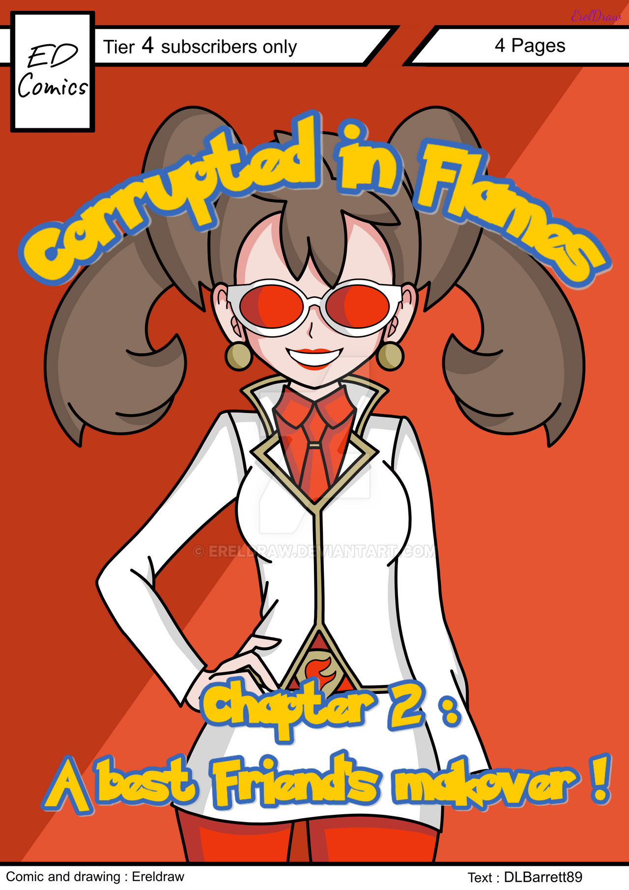 Corrupted in Flames chapter 2 Cover by ErelDraw on DeviantArt