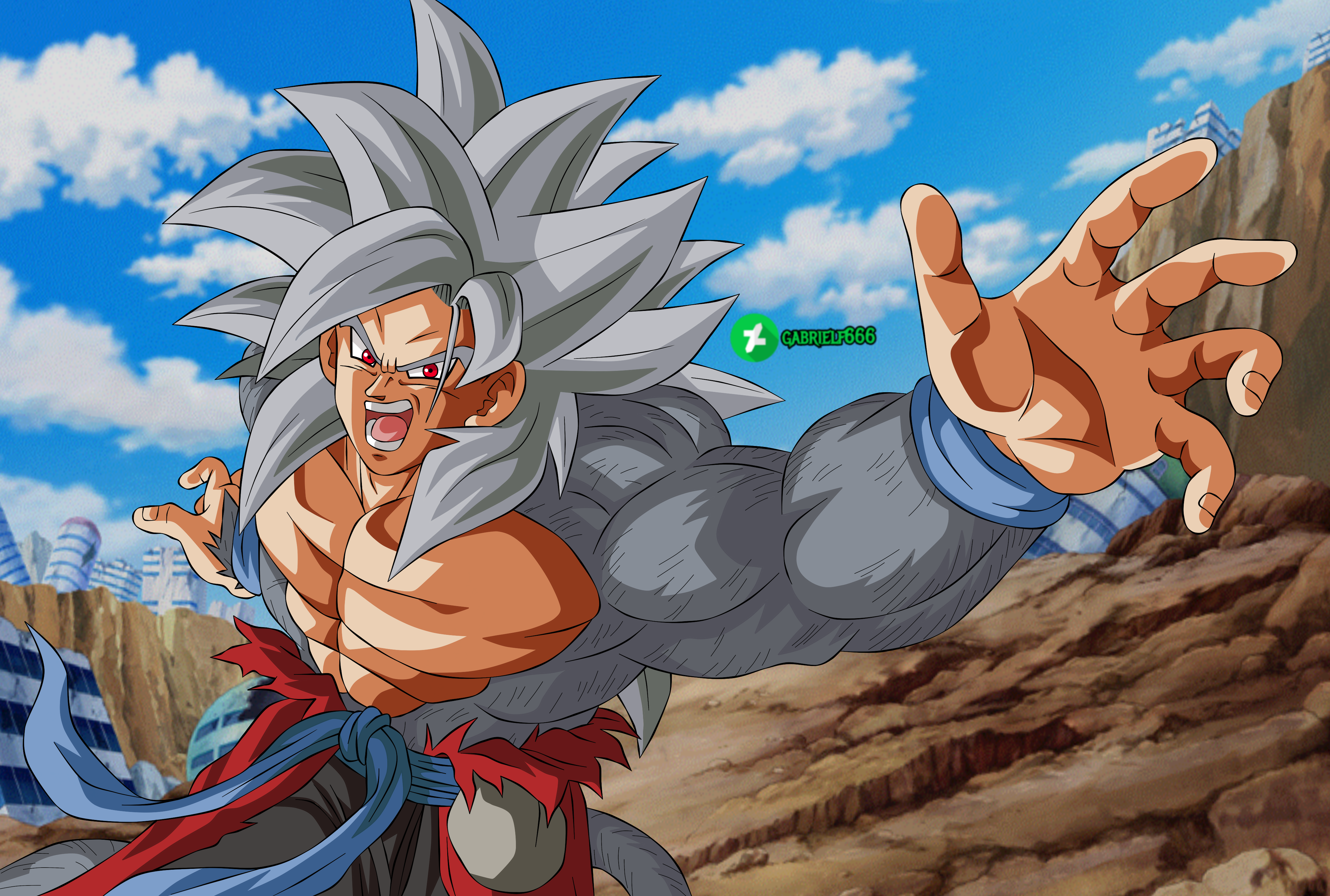 Drip SSJ5 Xeno Goku by AMNQ2DeviantQArt on DeviantArt