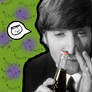 lennon snorting coke.