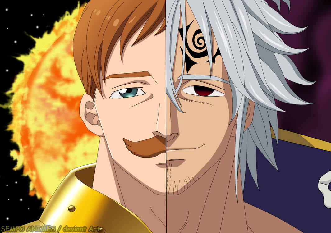 Escanor vs Estarossa - Fan Art |Nanatsu no Taizai by SempoAnimes on