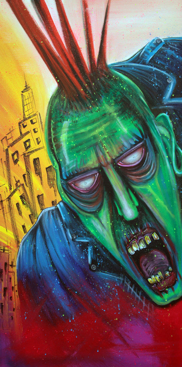 Zombie Like Rocker Punk Rock Zombie by barbosaart on DeviantArt