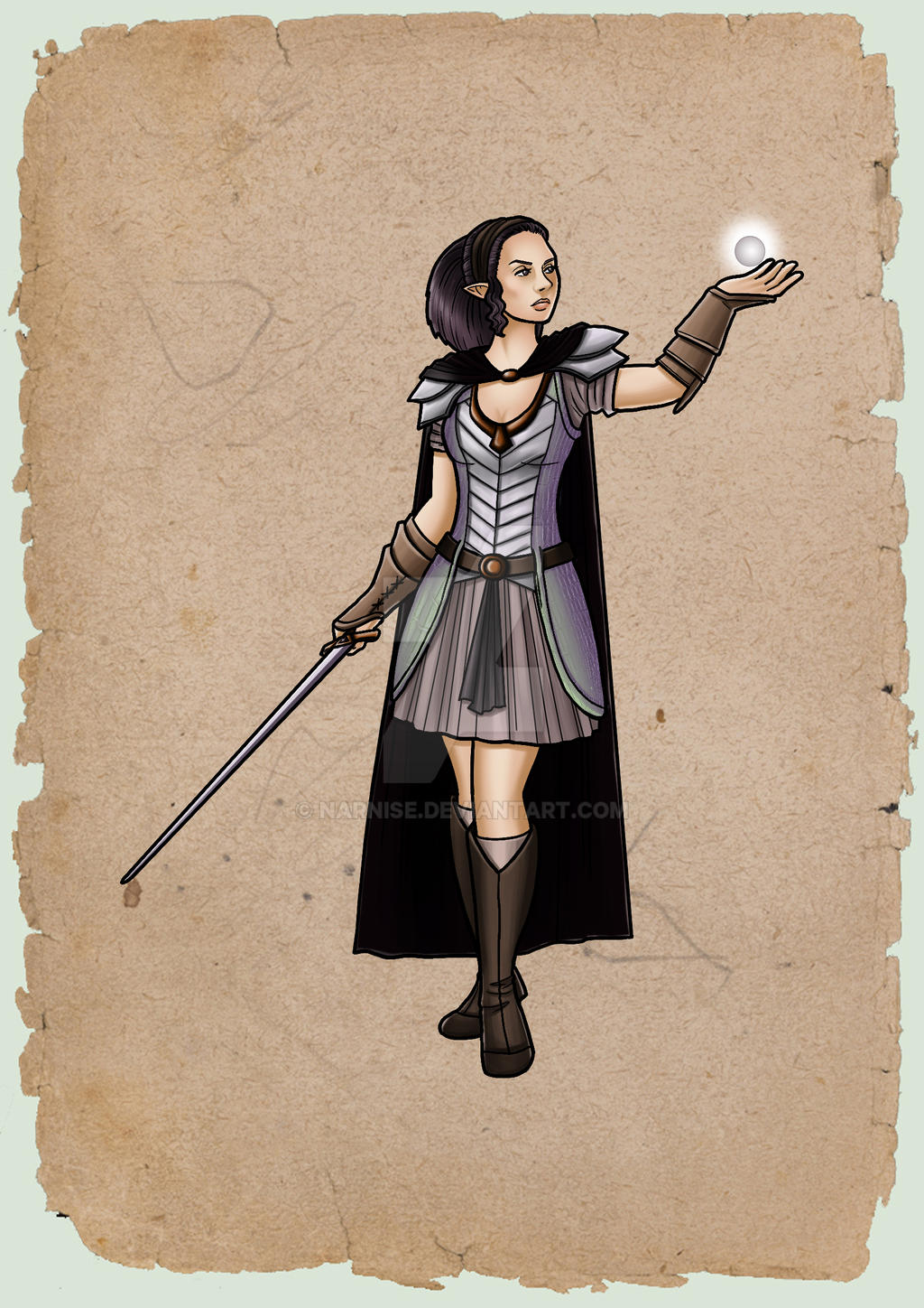 Purple Tiefling by Narnise on DeviantArt