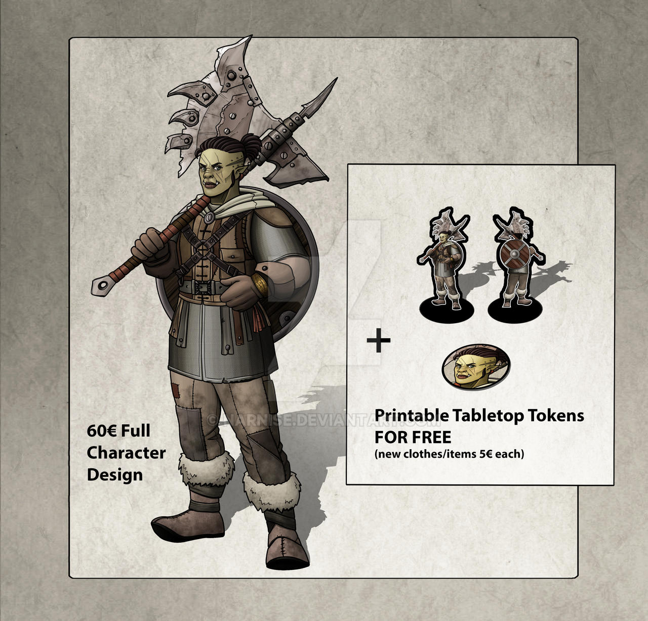 Tabletop Tokens by Narnise on DeviantArt