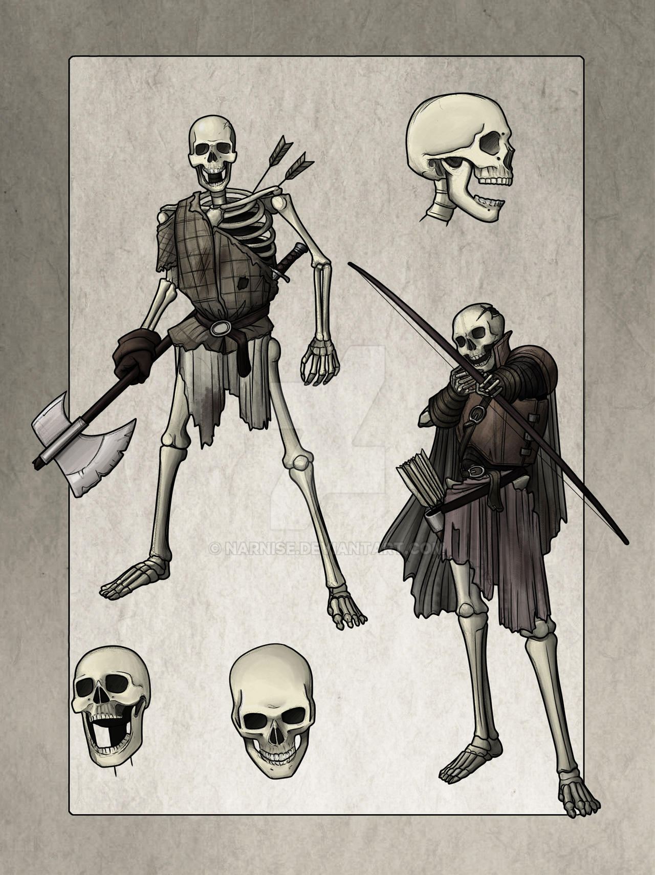 Skeletons by Narnise on DeviantArt
