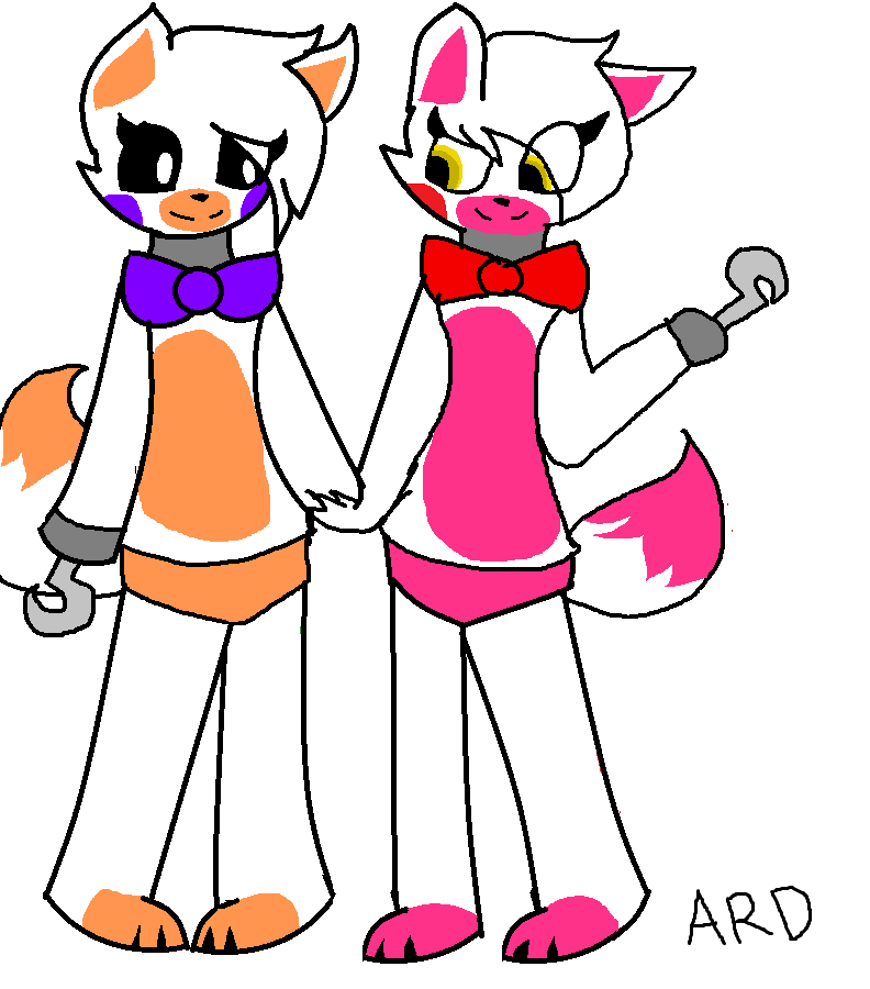 Funtime Foxy x Lolbit (Or Funtime Mangle) by Devonfoox on DeviantArt