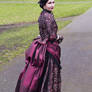 Cybelle DeHamphir's 1880's bustle dress (back)