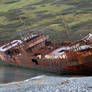 Rusty Shipwreck in Russia