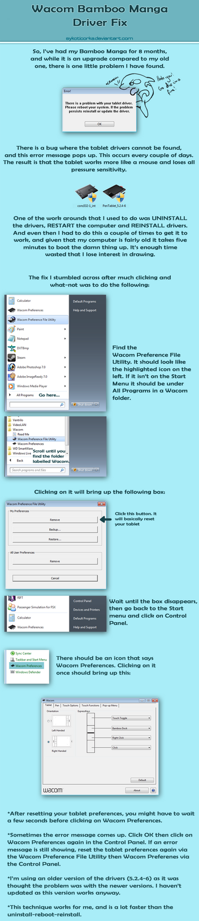 Wacom Bamboo Manga Driver Fix By Sykoticorka On Deviantart