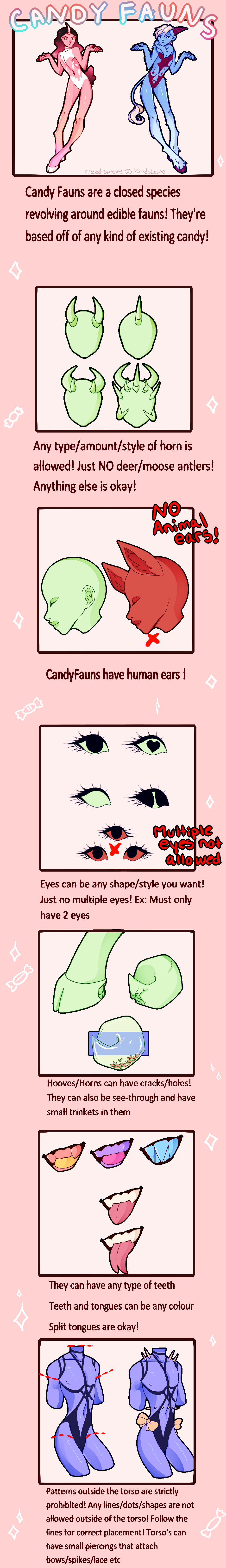 Candy Fauns Trait Sheet by KindoLame on DeviantArt
