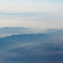 Flying over the mountains