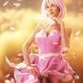 Pink Lady 3D-Art, Daz Studio dForce Wind Render