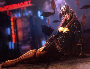 Bat Girl Pin-Up, DC Comics Fantasy Fan-Art