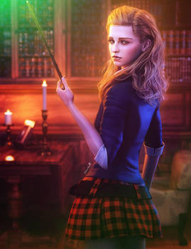 All Nighter, Hermione Granger Fantasy Fan-Art, DS