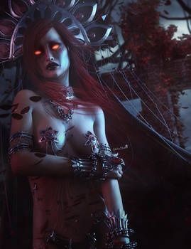 Vampire Tears, Gothic Fantasy Woman Art,Daz Studio