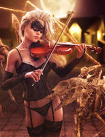 Music of the Night, Dark Fantasy Woman Art, Iray