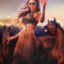 Red Apple, Fantasy Centaur Girl Art, Daz Studio