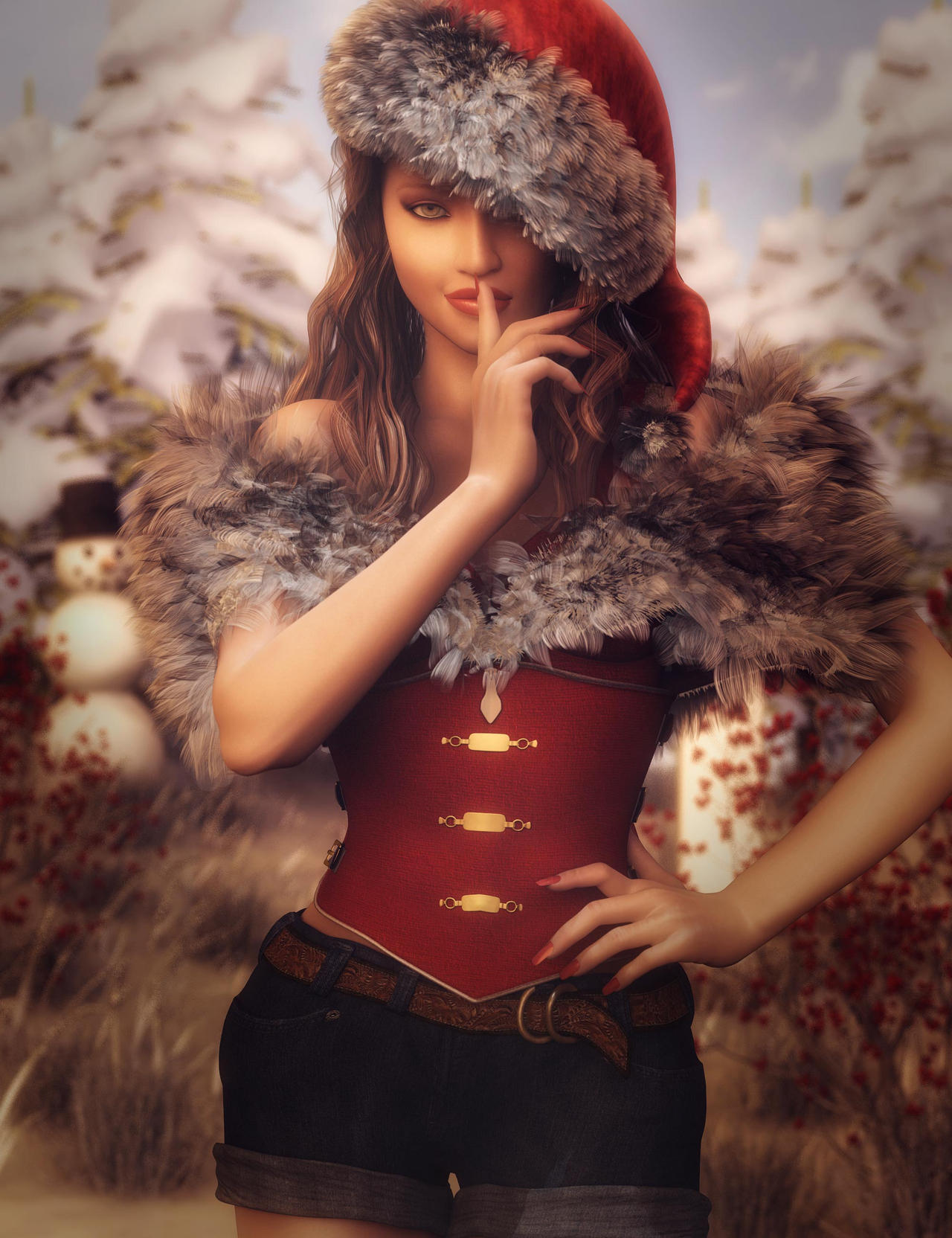 Ilustración de mujeres - Página 6 Christmas_secret__fantasy_santa_woman_art_by_shibashake_ddmgh8t-fullview.jpg?token=eyJ0eXAiOiJKV1QiLCJhbGciOiJIUzI1NiJ9.eyJzdWIiOiJ1cm46YXBwOjdlMGQxODg5ODIyNjQzNzNhNWYwZDQxNWVhMGQyNmUwIiwiaXNzIjoidXJuOmFwcDo3ZTBkMTg4OTgyMjY0MzczYTVmMGQ0MTVlYTBkMjZlMCIsIm9iaiI6W1t7ImhlaWdodCI6Ijw9MTY2NCIsInBhdGgiOiJcL2ZcL2I2NzhmZWI2LWRiNGQtNGEyNS04YzgzLWJjYTY5MTBjZmI2YlwvZGRtZ2g4dC1lZjg2OWMxNS05MTRmLTRlNDktOTMxZS0wMzFmNWZkNzczM2IuanBnIiwid2lkdGgiOiI8PTEyODAifV1dLCJhdWQiOlsidXJuOnNlcnZpY2U6aW1hZ2Uub3BlcmF0aW9ucyJdfQ