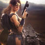 Wonder Woman Cosplay, Lara Croft Fan-Art, Iray