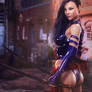 Psylocke, X-Men Marvel 3D-Fan-Art, Daz Studio Iray