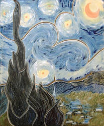 Starry night rendering