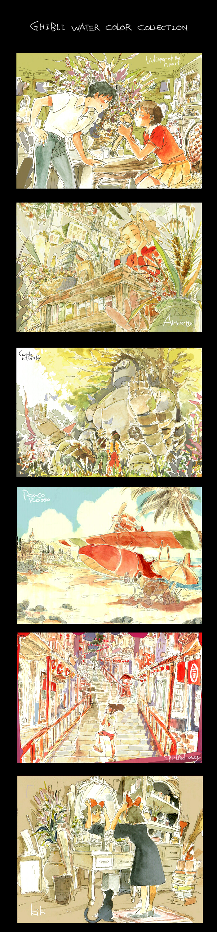 Ghibli water color