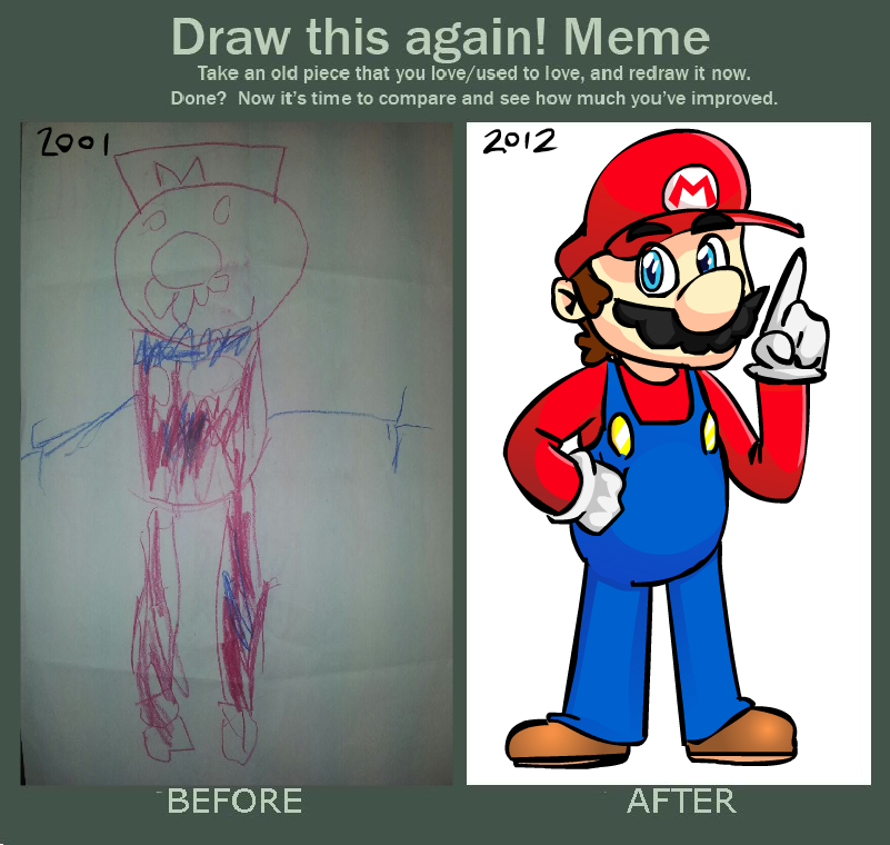 Mario Back Then Mario then and now by LazerSofa on DeviantArt