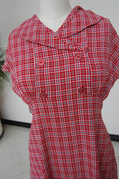 1930's Day Dress Plaid