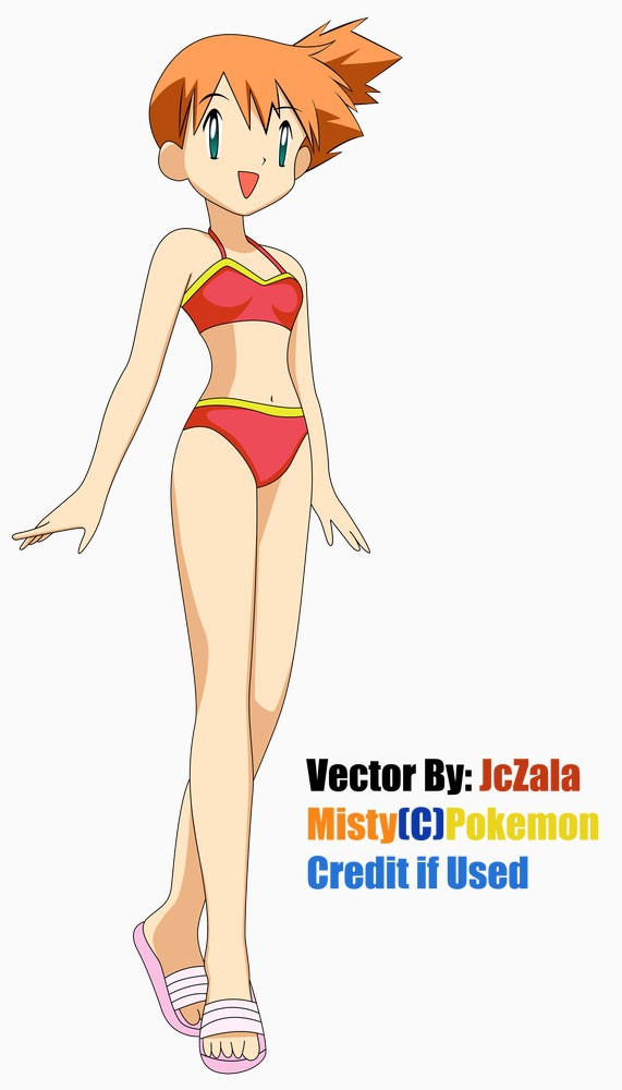 and misty and the blue bikini by kisarasmoon on deviantart, pin en misty wa...