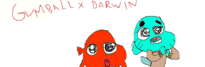 gumball and darwin glittering