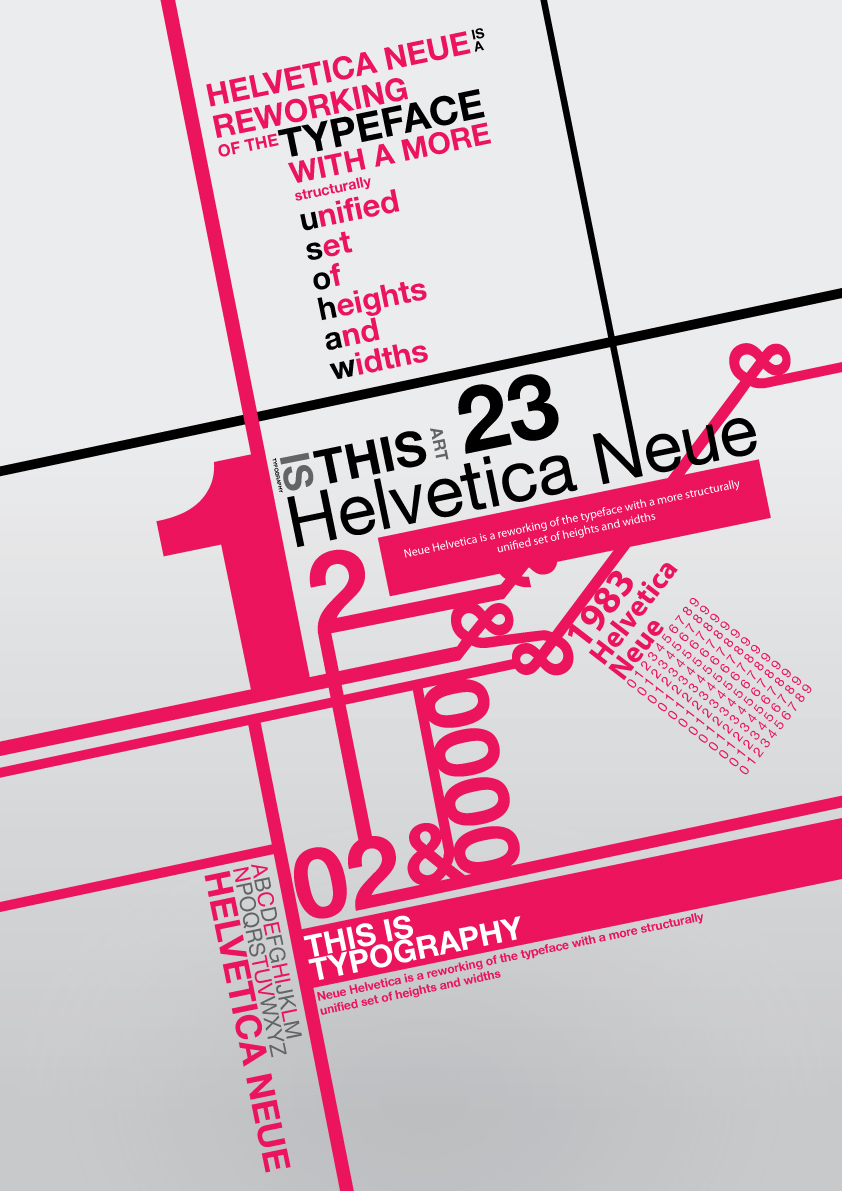 helvetica neue poster