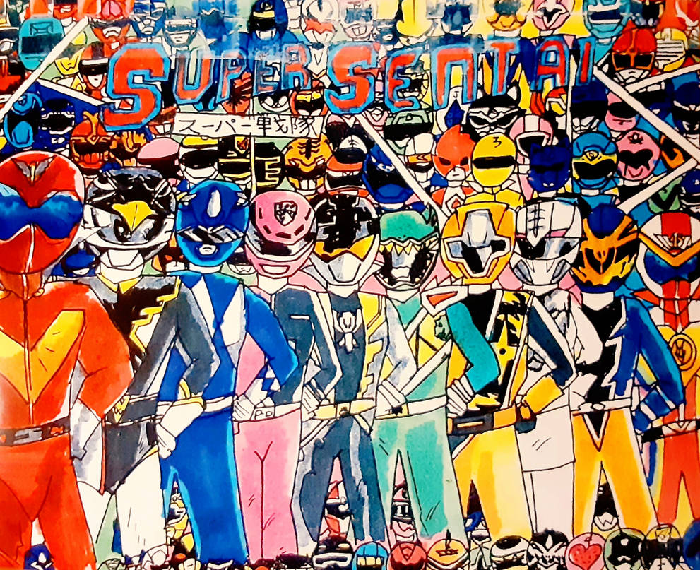 SUPER SENTAI Official Fan Art Poster! by ReganWilks54 on DeviantArt