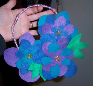 Felt Flower Wreath