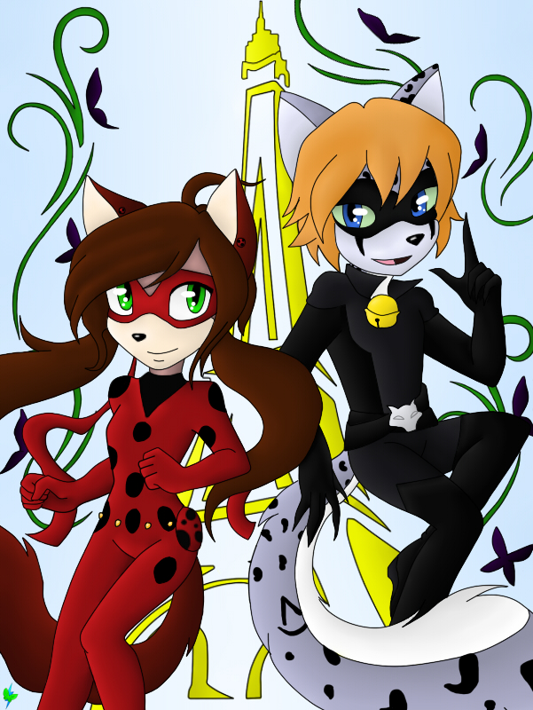 Alice and Dzihiko (Ladybug and Cat Noir)