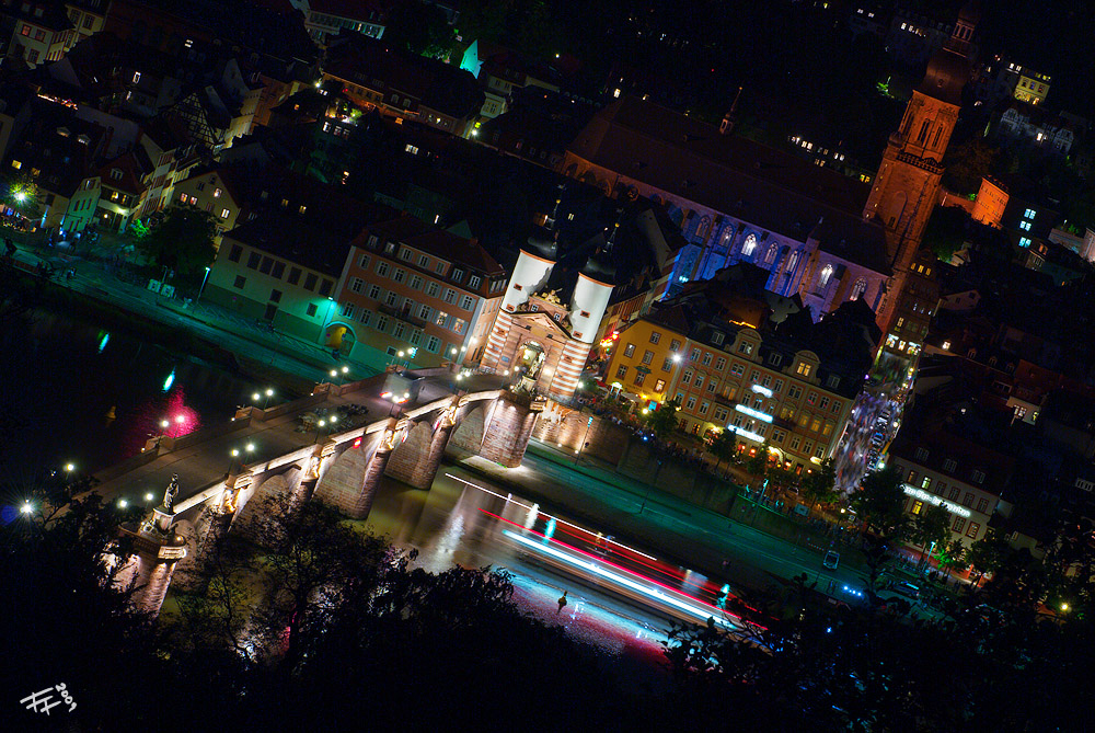 heidelberg by night