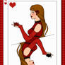 Helena Wolf as the queen of hearts