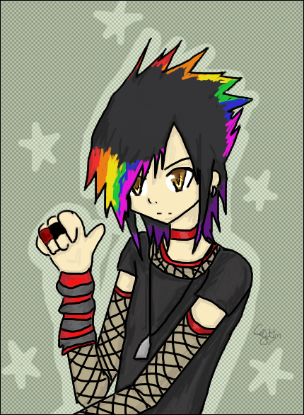 Anime Images Anime Boy Rainbow Hair