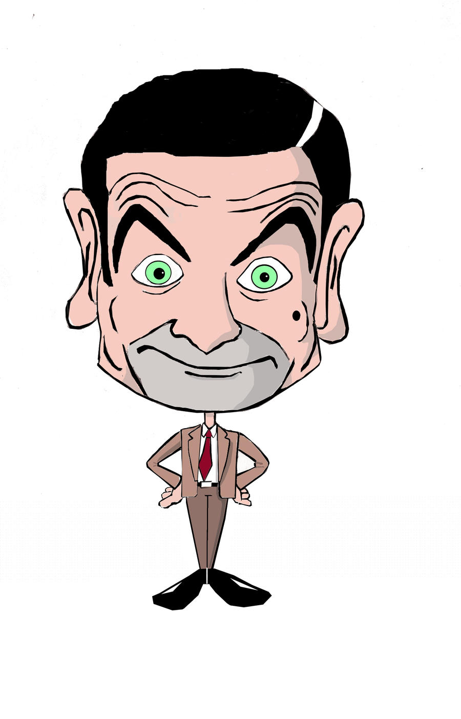 Mr Bean cartoon by Overhoop on DeviantArt