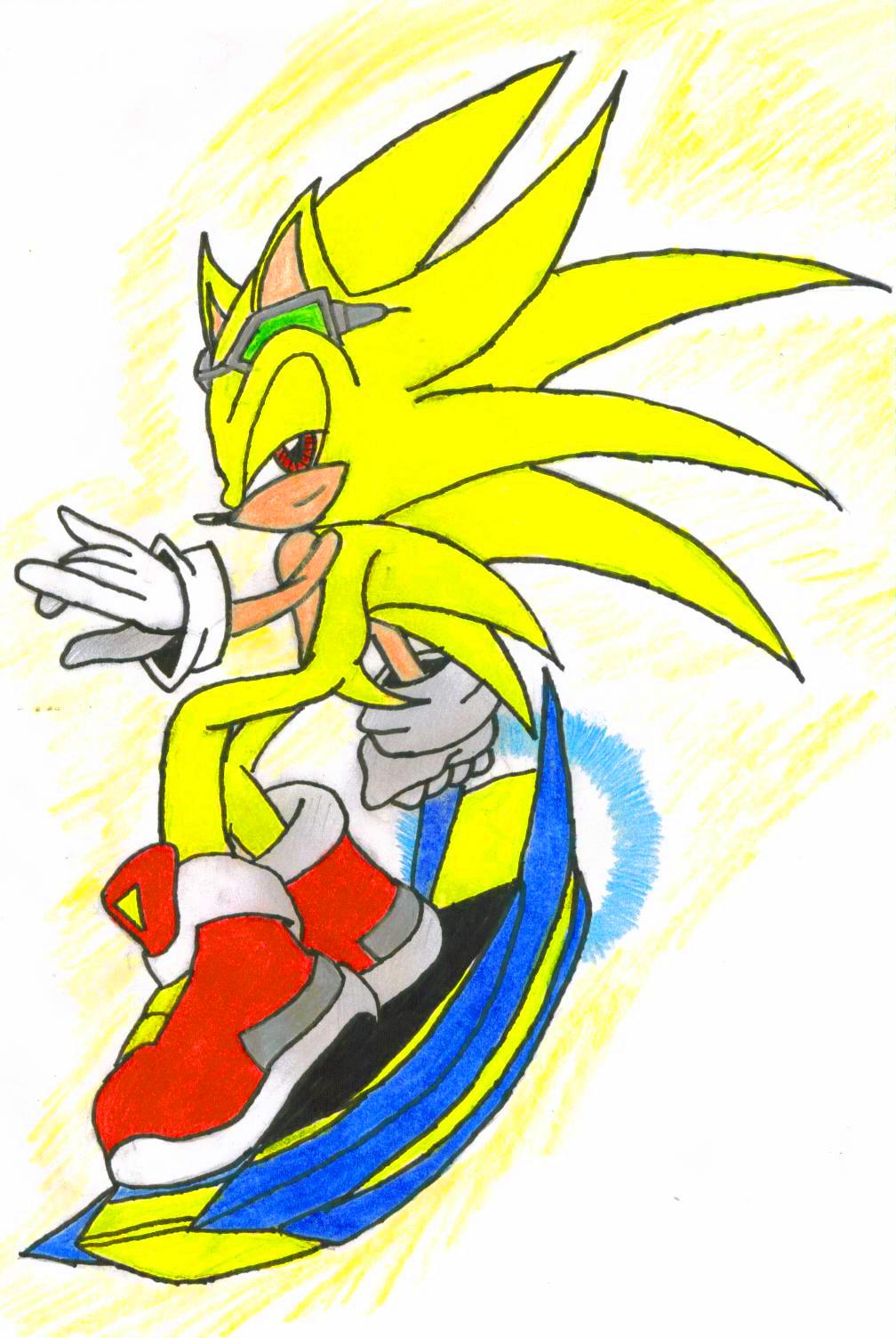 COMO DESENHAR O SUPER SONIC do SONIC 2  how to draw super sonic from sonic  the edgehog 2 