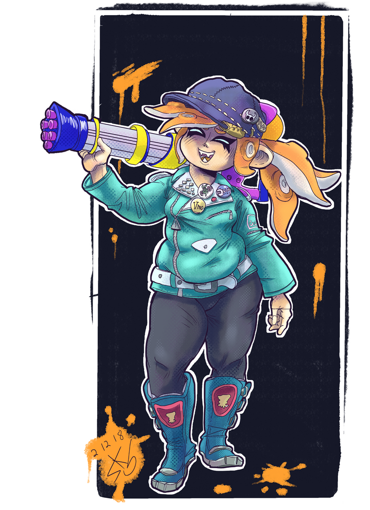 Mini Inkling Full Paint by Holotuff on DeviantArt