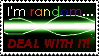 I'm Random... DEAL. Stamp