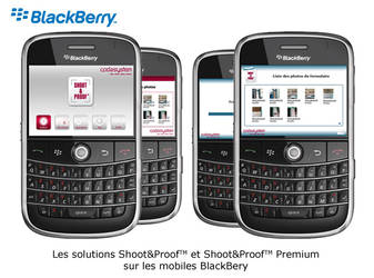 Design Shoot and Proof BlackBerry applications