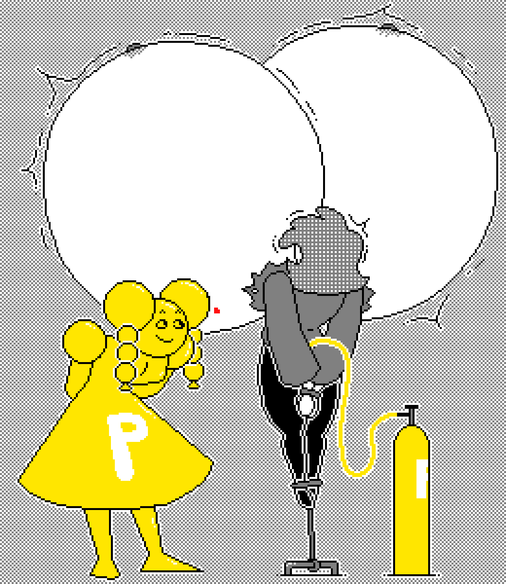 Shlevlo Inflation Lucelle's new 'balloon' by shlevlo on DeviantArt