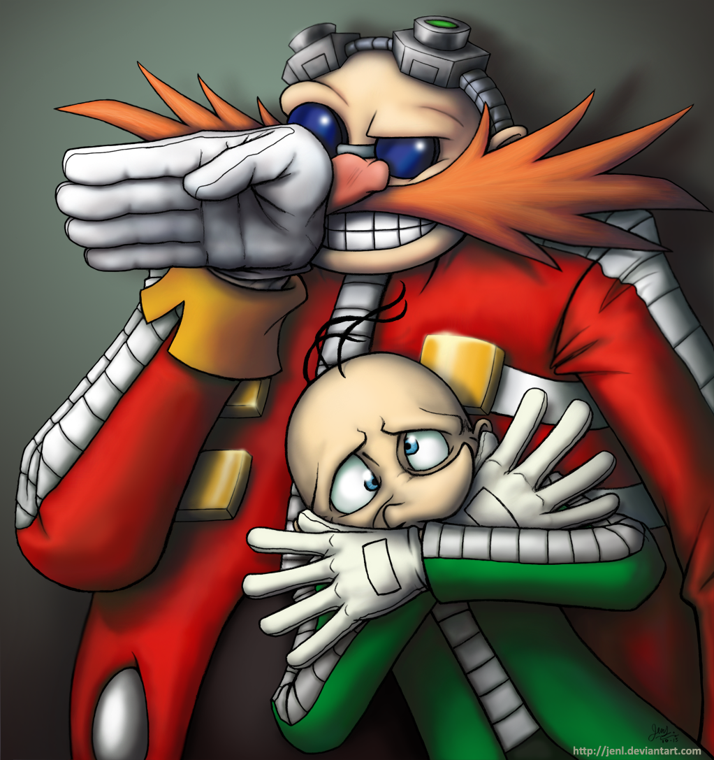 Snively Dr. Eggman and Snively - Robotnik Family Photo by JenL on DeviantArt
