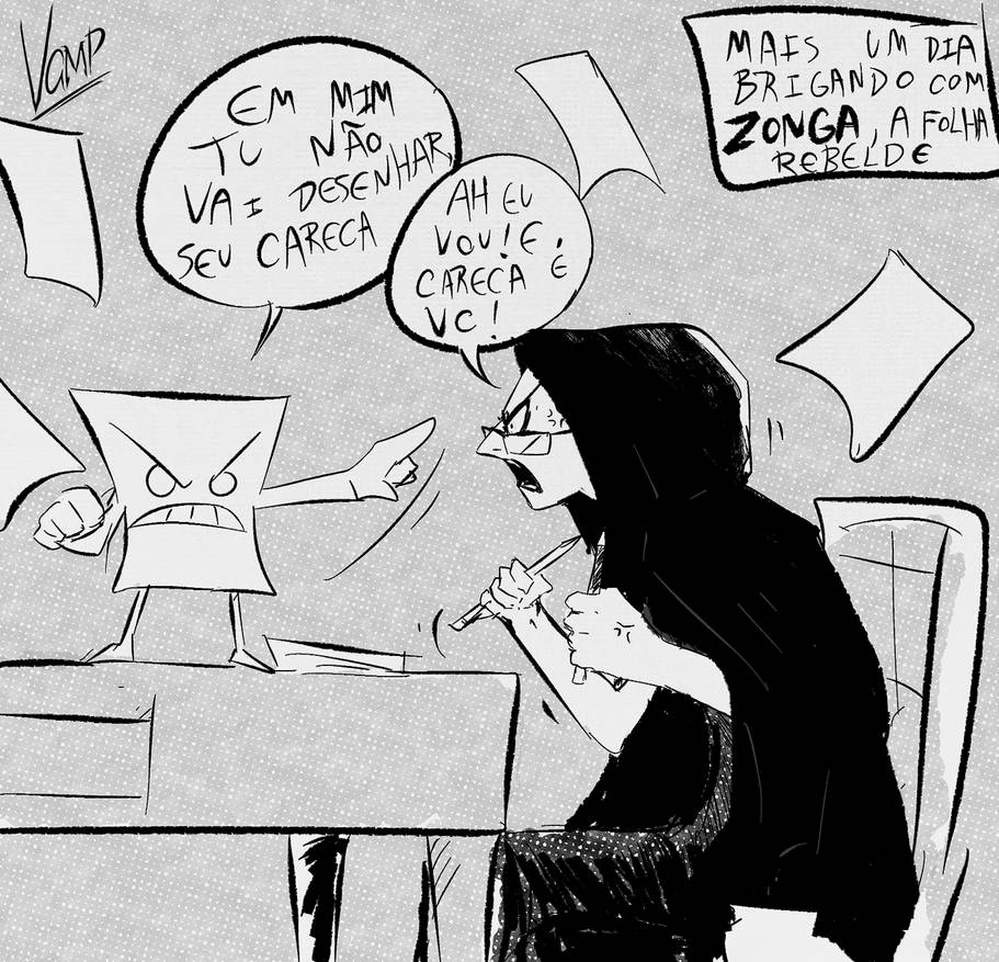 Paper fight by DomesticVamp on DeviantArt