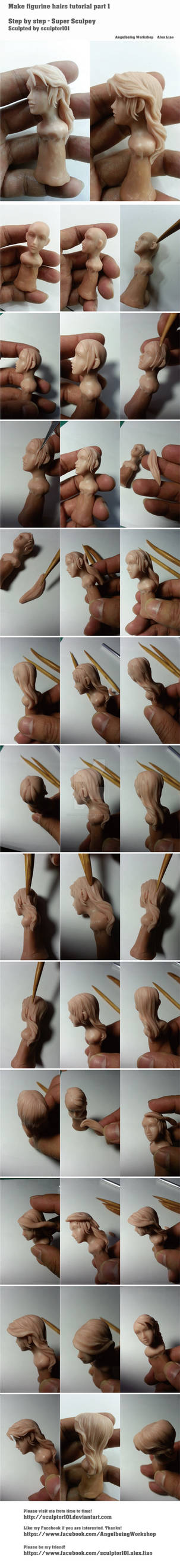 Making figurine hairs tutorial part 1