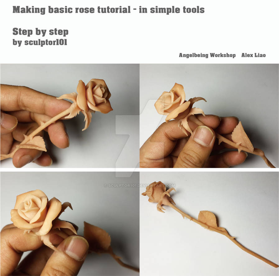 Making basic rose tutorial - video by sculptor101 on DeviantArt
