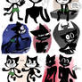 Julius the CartoonCat art-dump ft. his past self