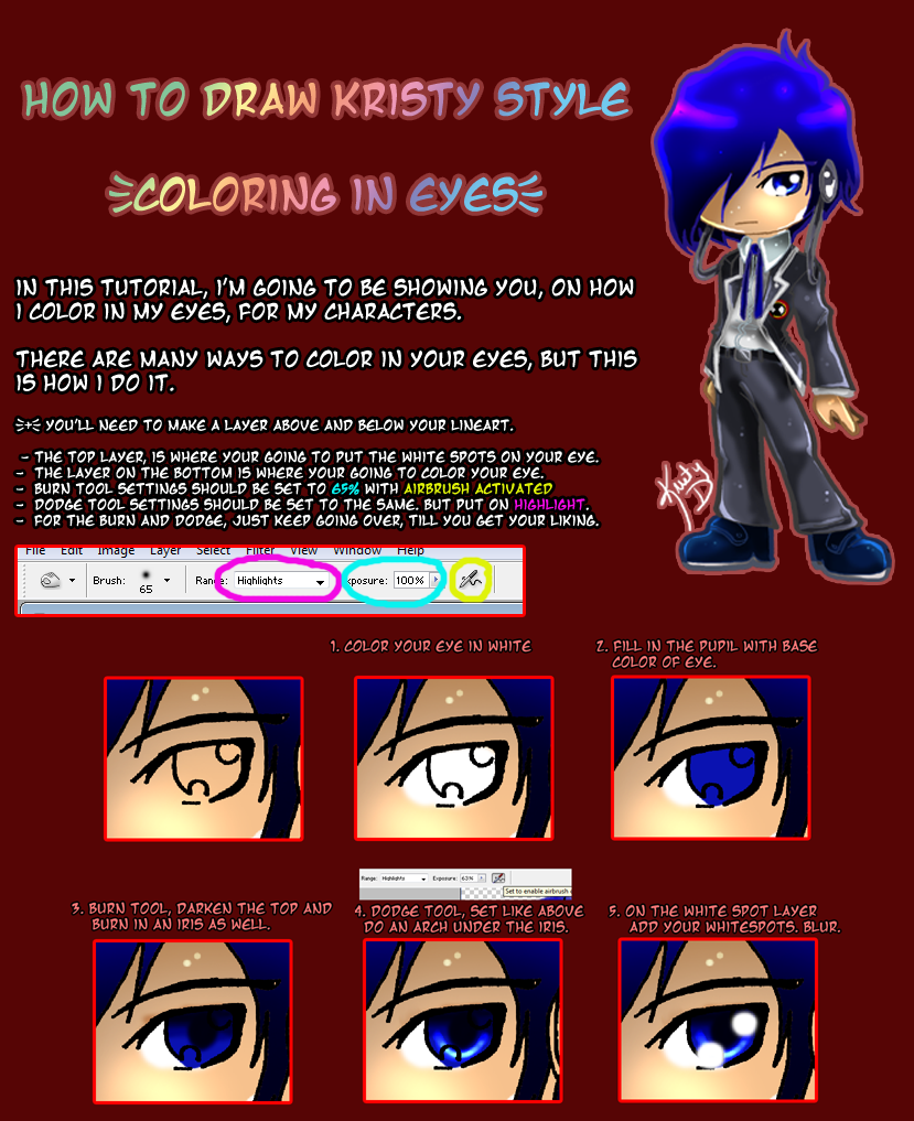 How to Color Anime Eyes